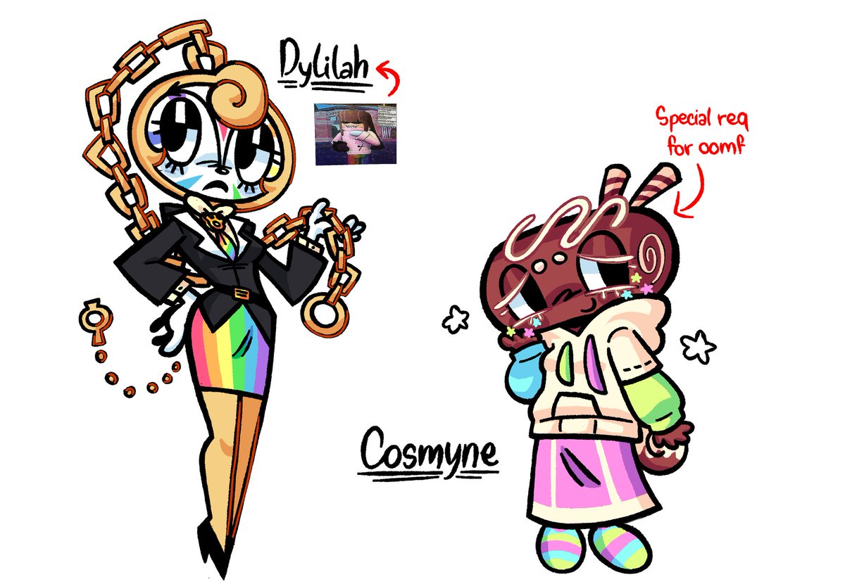Oomf asking for Dyle n Cosmo gender swap so here we go #dandysworld #dyle #cosmo #genderswap