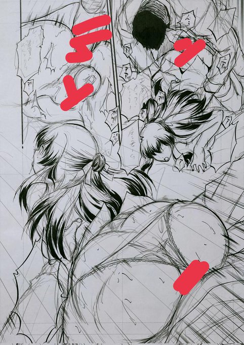 お仕事進捗
ベタと仕上げ真っ最中
あらためて、18歳未満の方たちは見ちゃ駄目です 