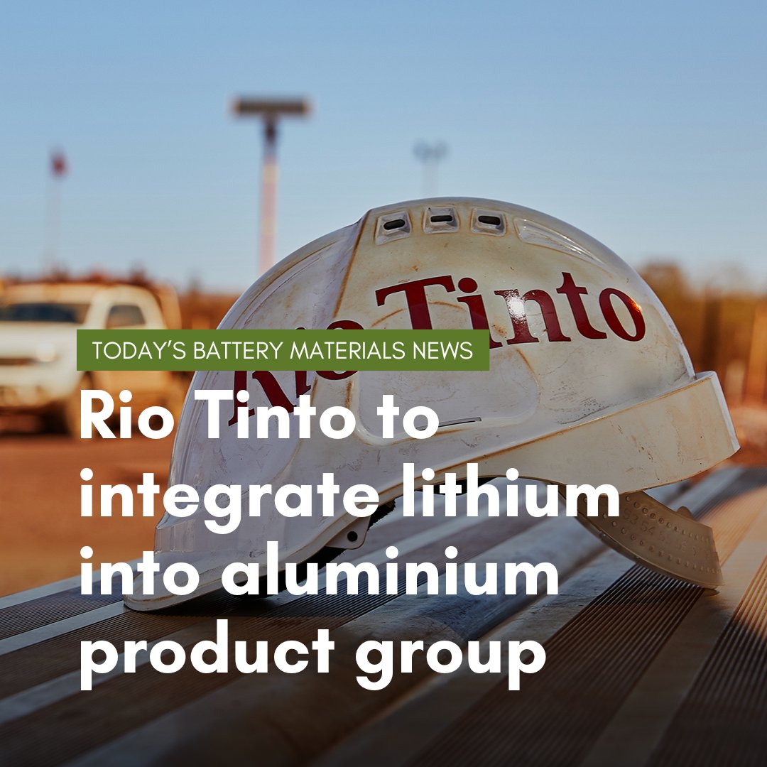 Mining giant #RioTinto plans to combine its #lithium business with the #aluminium product group as part of a restructuring plan that will create three core product groups, Kallanish reports.

Read more on Kallanish #batterymaterials news👇
kallanish.com/en/news/batter…