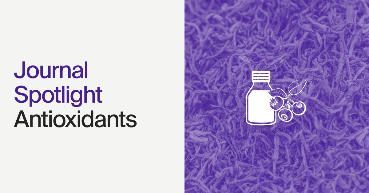 MDPIOpenAccess's tweet image. This month, we're shining the spotlight on @Antioxidants_OA (ISSN 2076-3921), an Open Access, peer reviewed journal exploring the science and technology of antioxidants. 

Learn more about Antioxidants MDPI: brnw.ch/21wVf3j

#MDPISpotlight #OpenAccess #Antioxidants