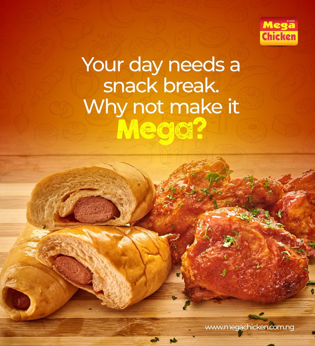 Everyone needs a good snack to make it through the day.
Why settle for less when you can #MakeItMega? 🍗🔥

#MegaChicken #GoodFood