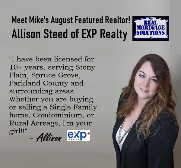 MikeToporowsky's tweet photo. EXP Realty's accomplished agent, Allison Steed, is Mike's August Featured Realtor.
Call Allison @ 587-341-6627 for a sensational slate of realty services.
See her Feature Sections at https://t.co/wWQhCGXFin https://t.co/tq9dV3wEhP