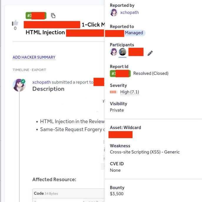 HTML Injection That Paid $3K

Main issue: most websites only rely on SameSite cookies for CSRF protection.

No XSS? No problem.

HTML Injection + &lt;form&gt; can still trigger sensitive actions.

Hope this helps!

Honorable mention to my bug bounty partner <a href="/fariqfgi/">Fariq.</a> 🙌