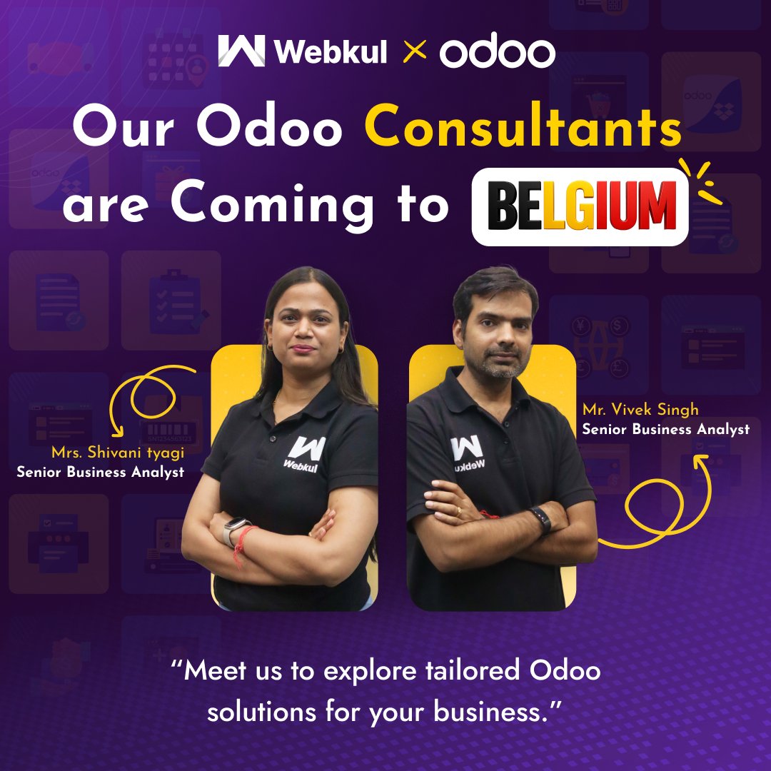 webkul's tweet image. 🚀 Join Us at #OdooExperience2025
Our expert Odoo Consultants are heading to Belgium this September! 🇧🇪
Engage in insightful discussions and explore strategies to optimize your Odoo ecosystem.
📅 Sept 18–20, 2025
📍Venue: Booth U1
#BusinessInnovation #OdooExperts #MeetUsInBelgium
