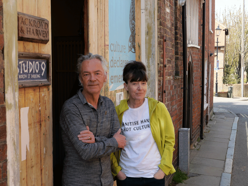 CineDump's tweet photo. Ackroyd &amp; Harvey: The Art of Activism | British Visual Artists Shed Light on Climate Crisis in New Documentary @TullStories https://t.co/gGjnvZtasD