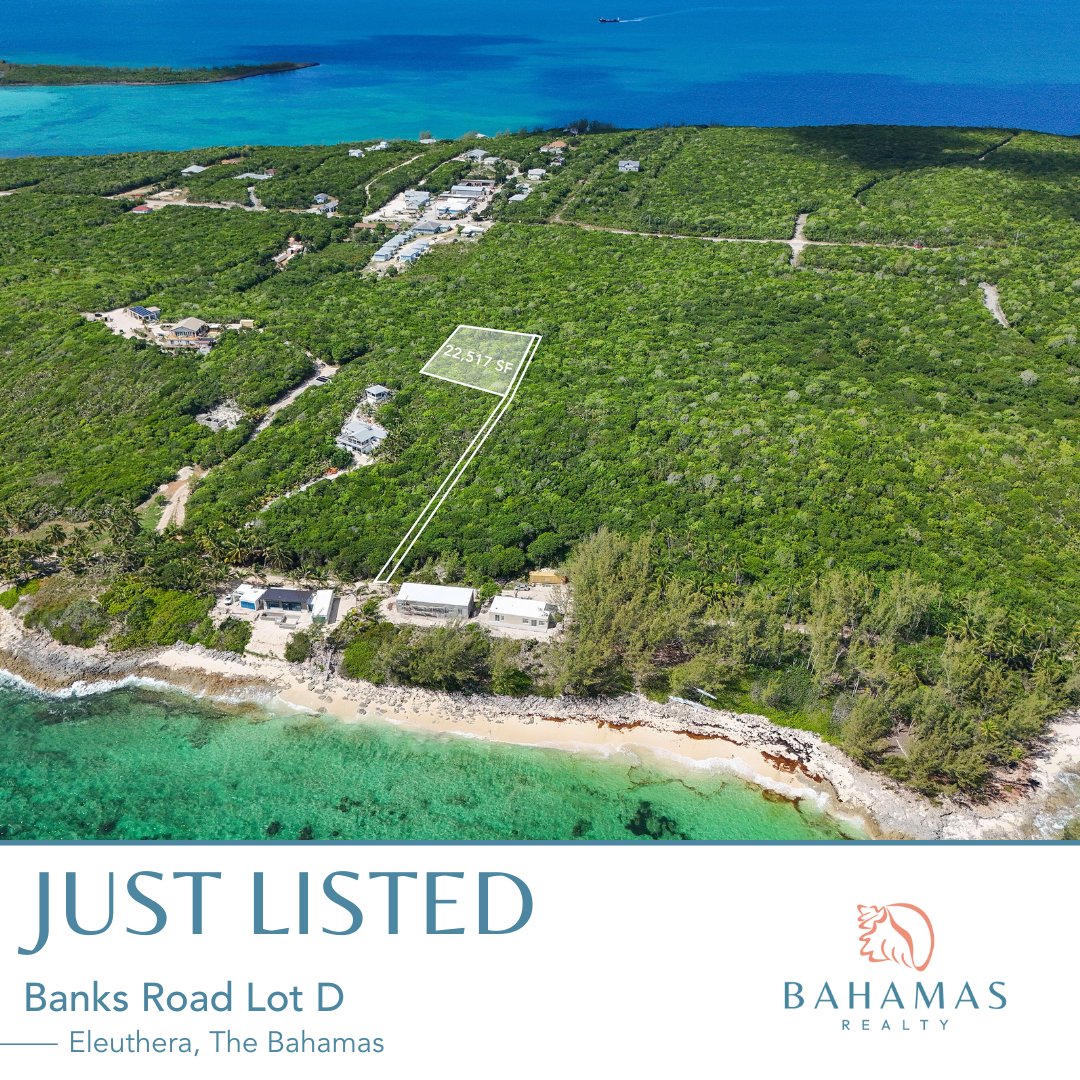Bahamas_Realty's tweet photo. JUST LISTED ❗️
📍Banks Road, Governor's Harbour, Eleuthera
22,517 sq. ft. elevated lot near stunning beaches &amp; luxury homes. Steps to beach access, minutes from restaurants &amp; Governor’s Harbour Airport.

🏷️$135,000 | Listing agent: Holli Miller
Learn more: https://t.co/gOa8xtrq03 https://t.co/PPwlEryt18
