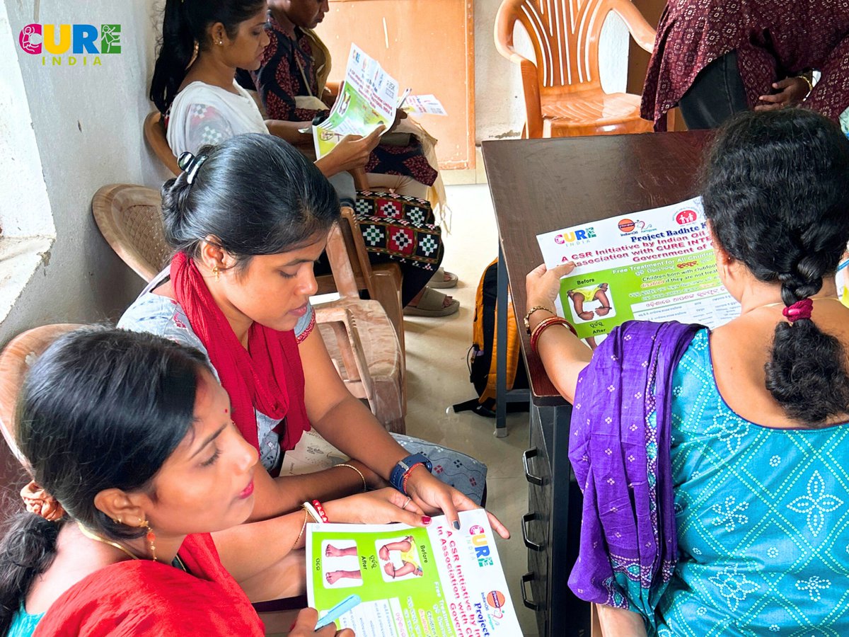 clubfootindia's tweet photo. CURE India, led by Ms. Suswapna Das (DPC), held an awareness session with ASHA sisters at Basanti Sindhia PHC, Baleshwar, Odisha.

Empowering ASHAs ensures early detection, timely treatment &amp; brighter futures for children with clubfoot. 

#CUREIndia #ClubfootAwareness https://t.co/HuL01R69QU