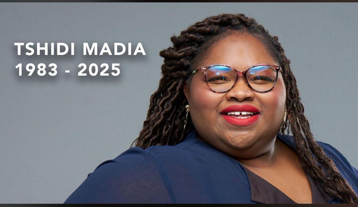 Redi Tlhabi (@reditlhabi) on Twitter photo Goodnight Tshidi. You fought a brave fight. You loved your family & friends. Condolences to your loved ones, your MANY brothers and sisters in journalism; especially your EWN family where you started on the traffic desk and returned to make your mark as a senior editor. RIPβ£οΈ Goodnight Tshidi. You fought a brave fight. You loved your family & friends. Condolences to your loved ones, your MANY brothers and sisters in journalism; especially your EWN family where you started on the traffic desk and returned to make your mark as a senior editor. RIPβ£οΈ