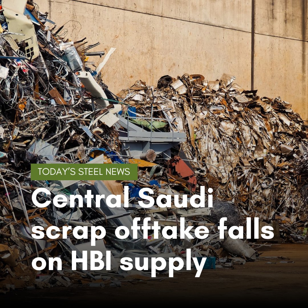 #Scrap demand in Saudi Arabia’s central region is expected to subside from next week as a rebar and I-beam producer will begin receiving almost 30,000 tonnes of booked hot-briquetted #iron...

Read more in today's #steel news:
kallanish.com/en/news/steel/…

#SaudiArabia #Rebar #Billet