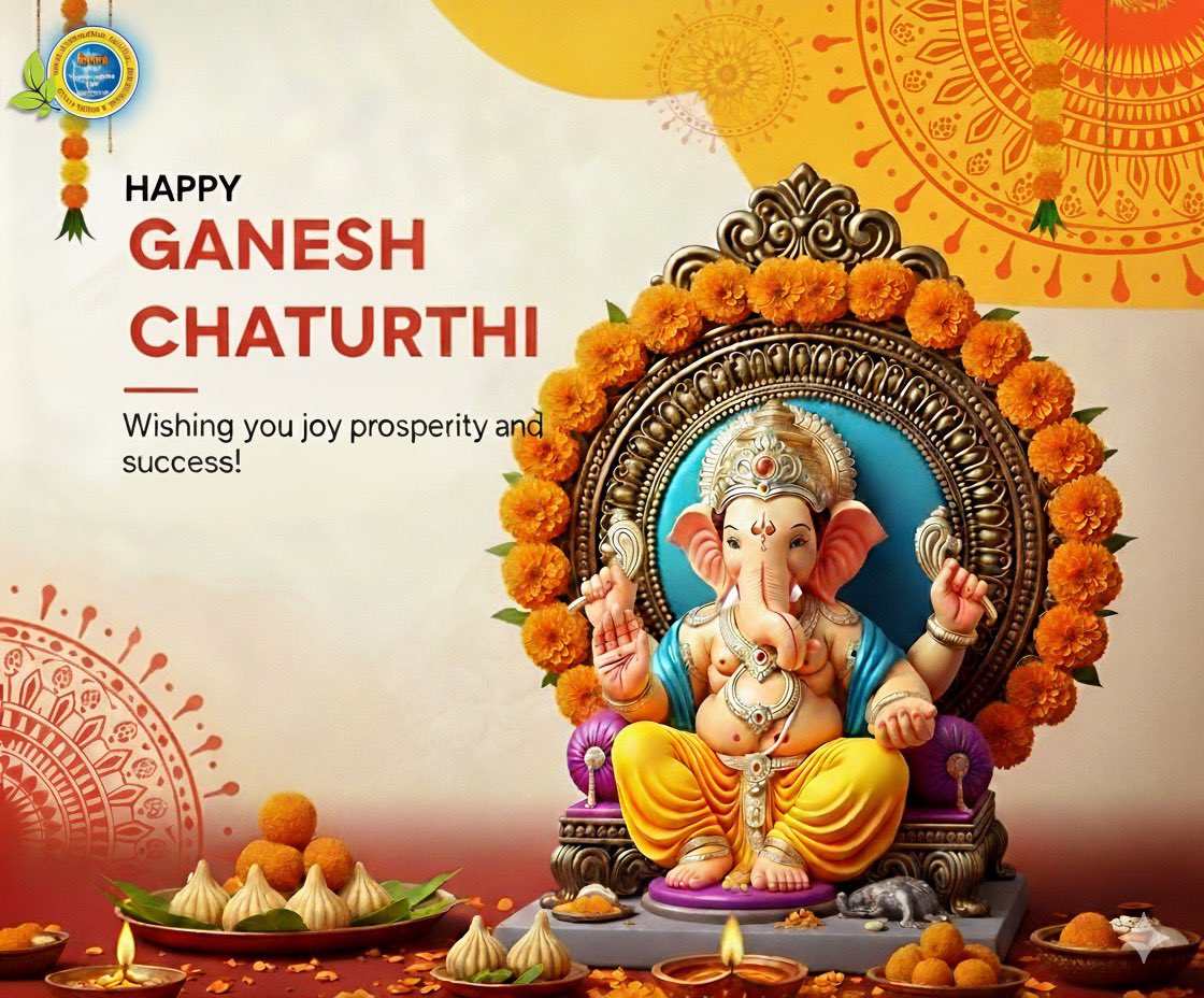 Wishing you a Happy Ganesh Chaturthi filled with sweet moments, success, and the wisdom to overcome every obstacle.