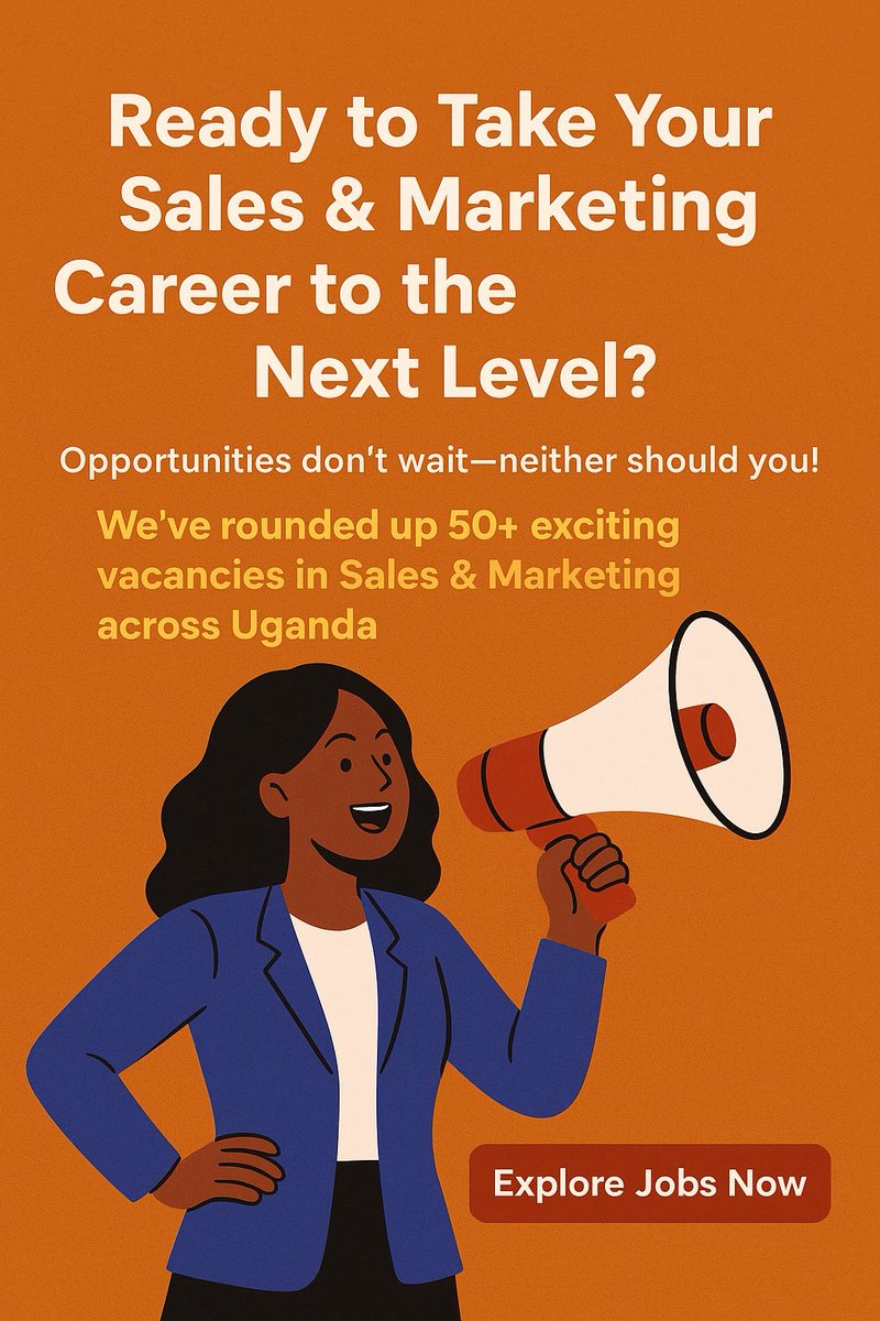 Ready to Take Your Sales &amp; Marketing Career to the Next Level?

Opportunities don’t wait, neither should you! 
We’ve rounded up 50+ exciting vacancies in Sales &amp; Marketing across Uganda, just for you.

Check them Out or reshare with others: jobclinicug.com/job-category/s…