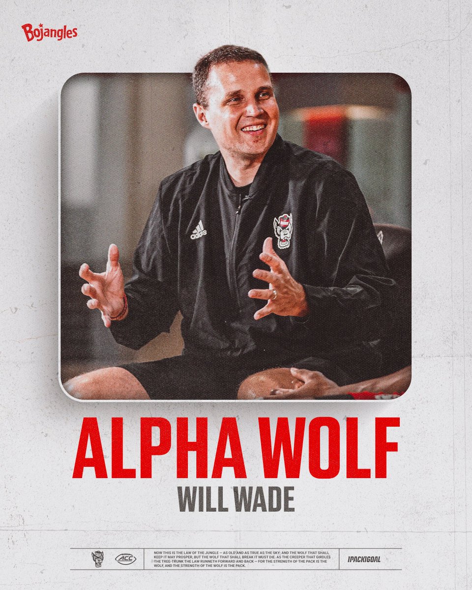 Our first Alpha Wolf Starter of the season,<a href="/CoachWadeNCSU/">Will Wade</a> 

#1Pack1Goal