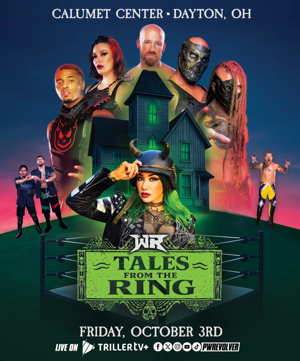 TONIGHT at 8 p.m. (Eastern)

Tickets go LIVE for 
#RevolverTALES 

Join us 10/3 in Dayton, OH for our annual tradition!

🎫 ProWrestlingRevolver.com