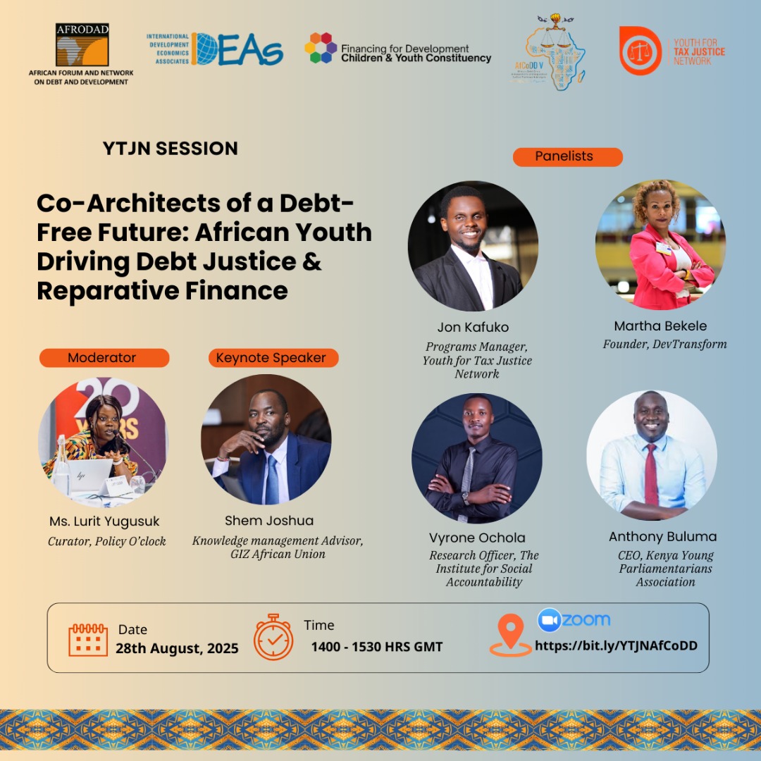 #AfCoDDV is building momentum around one urgent truth: Africa cannot afford business as usual on #debt. 🚨

📌Our session steps in with a question that is sure to collect some answers:
What happens when African youth become the co-architects of a debt-free future❓

You can't