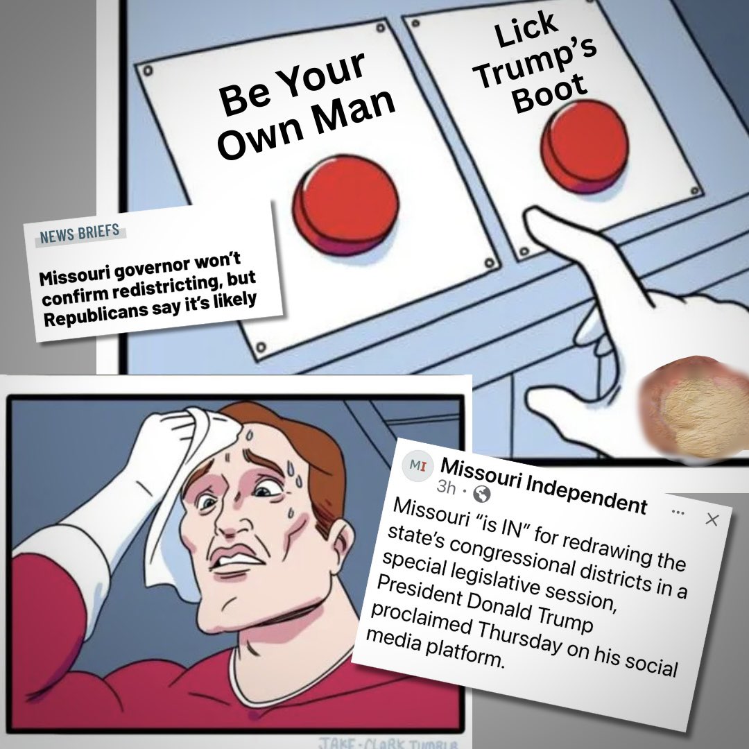 Rumor is that the Governor will finally make his decision about rigging Missouri’s maps by Friday. What will his decision be??? #moleg