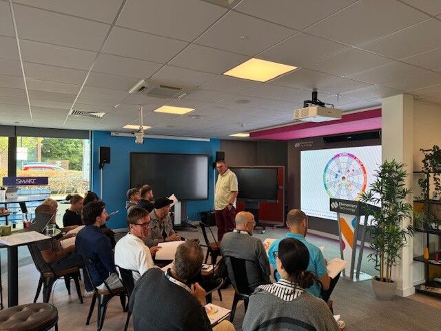 ElementaryAV's tweet image. Great to welcome and have our remote colleagues at our Experience Centre today, meeting and catching up with our new and current co-workers and with team activities and training, as we develop into our next phase #ForeverLearning