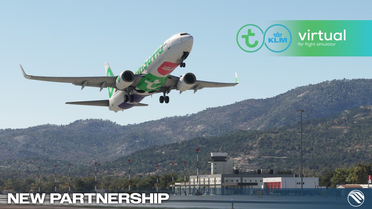 MMSimulations's tweet photo. New partnership with KLM Transavia Virtual ✈🟢🔵

We’re happy to announce our collaboration with KLM | Transavia Virtual.

This partnership will bring more activities and enjoyable experiences to the flight simulation community.

Whether you’re already part of the VA world or just getting started, we look forward to what we can create together.

Check them out here: https://t.co/vJBf1t2cJw