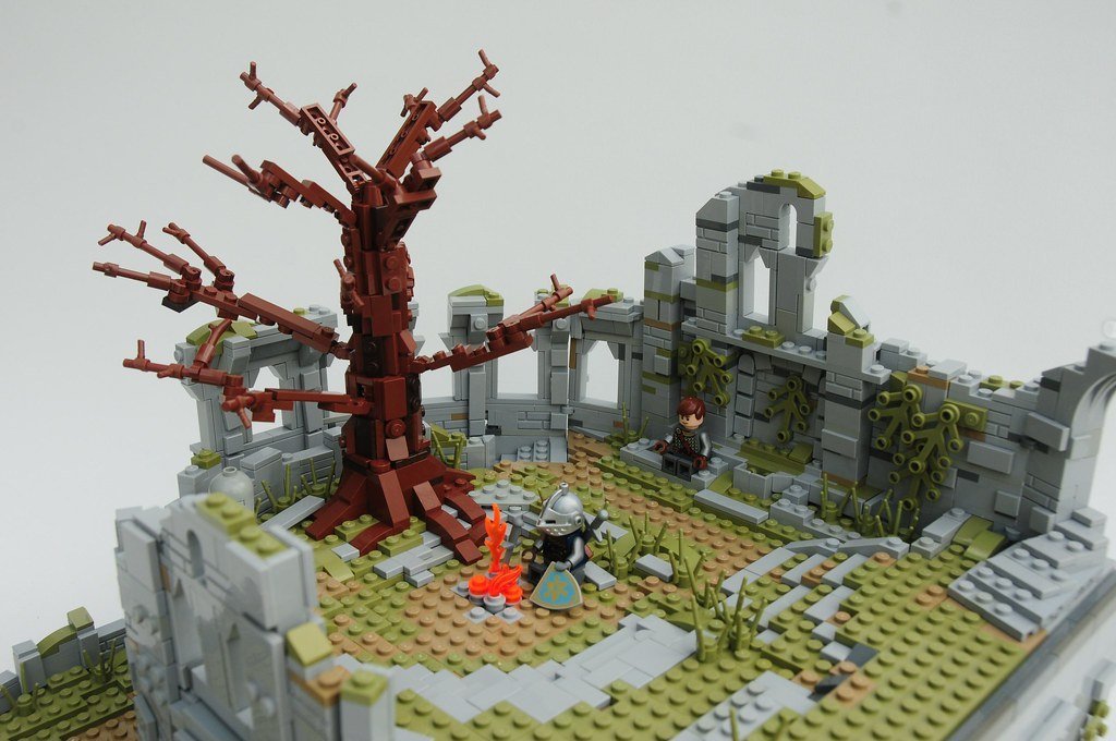 VideoArtGame's tweet photo. Dark Souls - LEGO Firelink Shrine https://t.co/8K9BRCGEVU