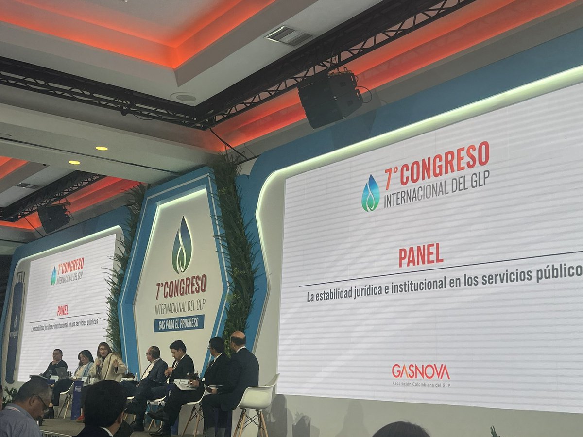 Hoy segundo día del 7 Congreso Internacional de GLP organizado por <a href="/GasnovaCo/">Asociación Colombiana del GLP - GASNOVA</a>, conversando sobre La estabilidad jurídica e institucional en los servicios públicos..!