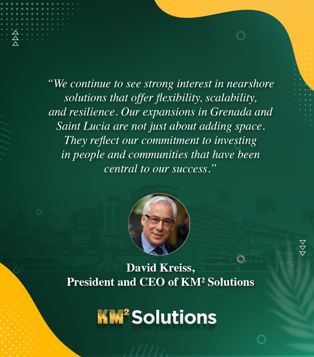 KM2solutions's tweet image. KM² Solutions has expanded in the Caribbean with major investments in Saint Lucia and Grenada, adding 1,250 new jobs.
READ MORE HERE: km2solutions.com/resources/comb…
#KM2Solutions #BPO #nearshore #Growth