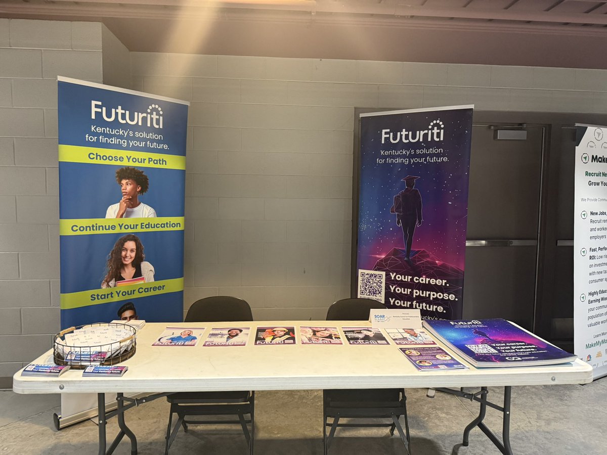 JessPFletcher's tweet image. Come talk to me about @Futuriti_KY at the @SOAR_EKY Summit! Learn about Kentucky’s career and college advising platform and how you can use it to find your future!