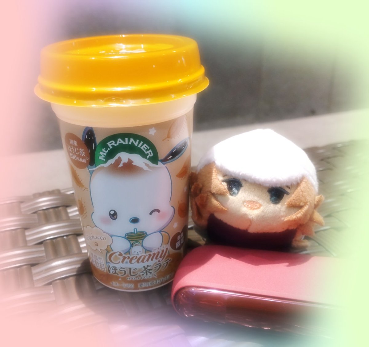 甲斐くん🐶うまりびーかりゆしやいびーん🎉バナナラテ品切れしてたケド似てる？って思って買ってみた🤭