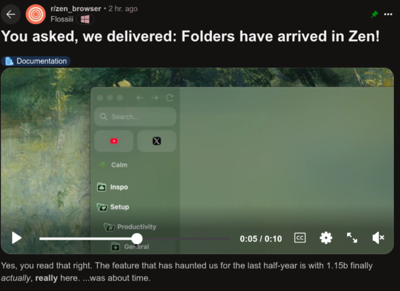 LFG. Best browser rn