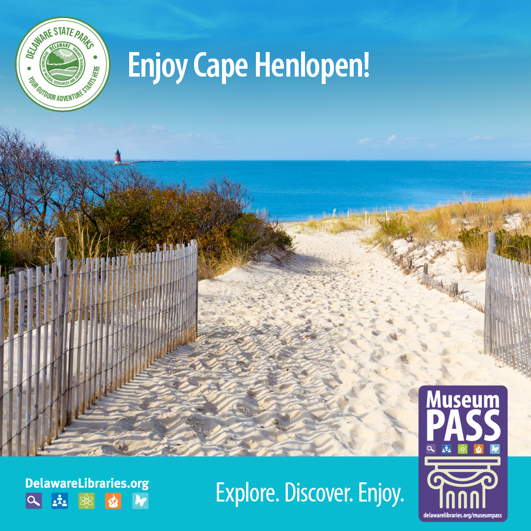 DELibraries's tweet image. Did you know the Museum Pass Program from Delaware Libraries also works at Delaware State Parks! Learn more and get your pass to summer fun! Explore. Discover. Enjoy! delawarelibraries.org/museum #delibraries #delawarelibraries #museum #explore #discover #netde #didyouknow