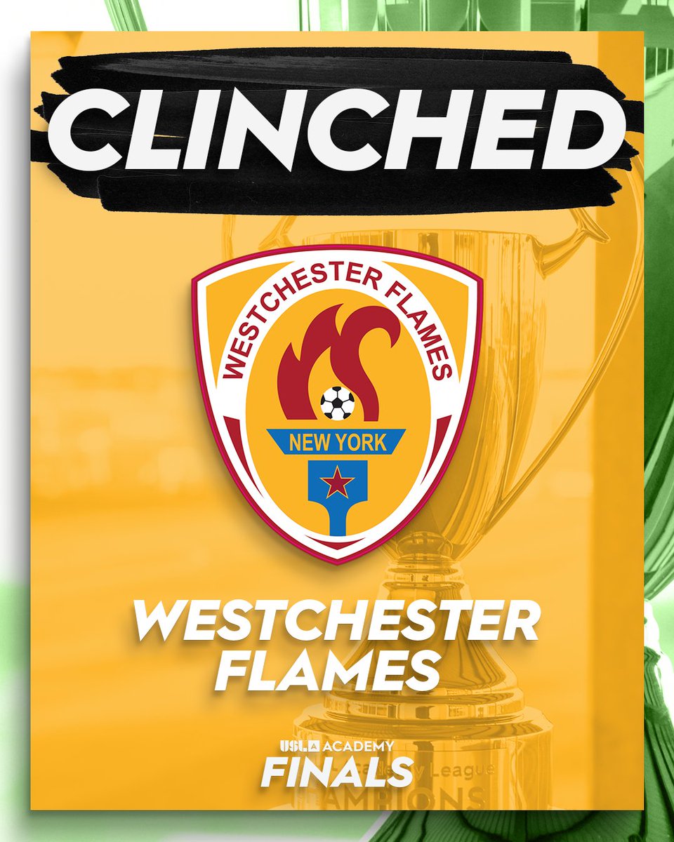 USL Academy (@usl_academy) on Twitter photo Turning up the heat 🔥
<a href="/WFlamesUSL/">Westchester Flames</a> has clinched a wildcard and is heading to the 2025 USL Academy Finals! 😮💨 Turning up the heat 🔥
<a href="/WFlamesUSL/">Westchester Flames</a> has clinched a wildcard and is heading to the 2025 USL Academy Finals! 😮💨