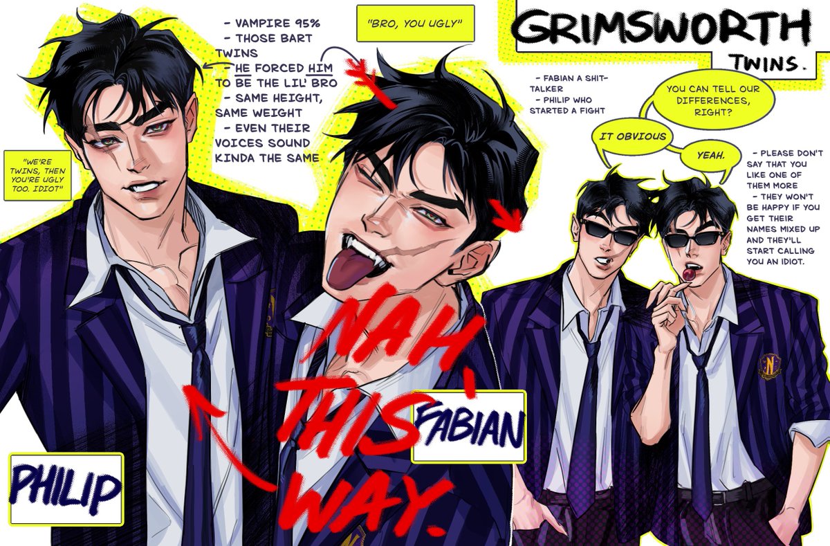 philip02_NVMA's tweet photo. pin
character for #NVMA_Commu ss3

Philip Grimsworth 
; year 2 / Vampire🦇 (95%) 
;183/73 
doc; https://t.co/MiLwGsK6mM

/___/ action / “___” talk 
(___) owner 

(co role dm ok!) https://t.co/a4Q6lR8PnL