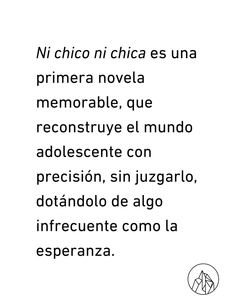 ed_rosaiceberg's tweet photo. ¿Leíste Ni chico ni chica?

Publicada en 2023, la primera novela de @belumenta es una joya en un catálogo que sigue floreciendo. ¡Ya son más de veinte títulos! 💎❤️

👉 Disponible en librerías y en https://t.co/bjkzDzzerS https://t.co/2Jm5ao478G