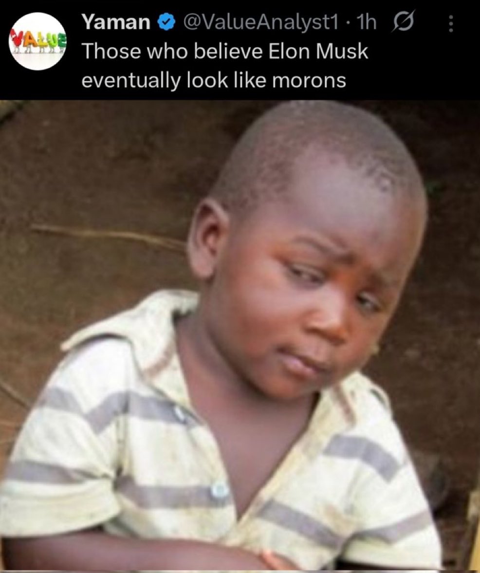 and those who doubt elon musk always do