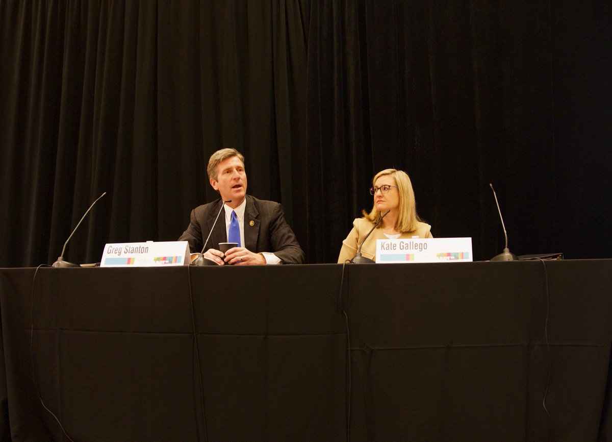 Rep. Greg Stanton (@repgregstanton) on Twitter photo Across the country, cities are feeling the impact of the Trump admin’s funding cuts.
I joined <a href="/MayorGallego/">Mayor Kate Gallego</a> at <a href="/AzCities/">Arizona League</a> to discuss how things from EV charging stations in Mesa to research labs at ASU—federal dollars are being frozen or rescinded with no clarity.
These aren’t Across the country, cities are feeling the impact of the Trump admin’s funding cuts.
I joined <a href="/MayorGallego/">Mayor Kate Gallego</a> at <a href="/AzCities/">Arizona League</a> to discuss how things from EV charging stations in Mesa to research labs at ASU—federal dollars are being frozen or rescinded with no clarity.
These aren’t
