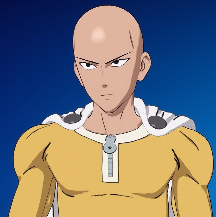 Fortnite is goated for adding Saitama's chill face &amp; serious face 😂