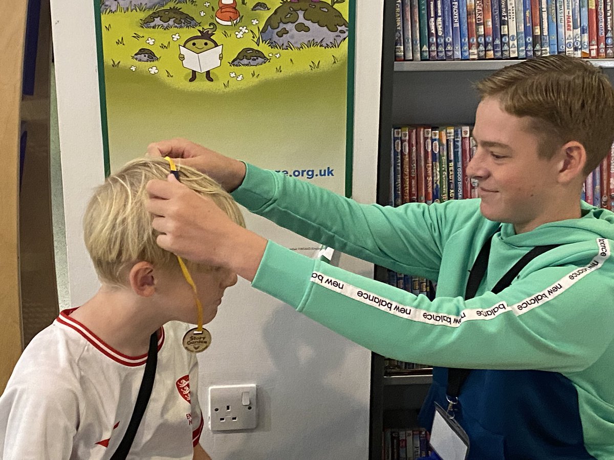Cllr Martin Kerin (@martinkerin) on Twitter photo Big shout out to the staff at Grays Library <a href="/thurrocklibrary/">Thurrock Libraries</a> for running the <a href="/readingagency/">The Reading Agency</a> #summerreadingchallenge 👏🏻
First year for my eldest bring a volunteer and a proud moment today when he presented his brother with a medal for completing it 📚📘📕📖 Big shout out to the staff at Grays Library <a href="/thurrocklibrary/">Thurrock Libraries</a> for running the <a href="/readingagency/">The Reading Agency</a> #summerreadingchallenge 👏🏻
First year for my eldest bring a volunteer and a proud moment today when he presented his brother with a medal for completing it 📚📘📕📖