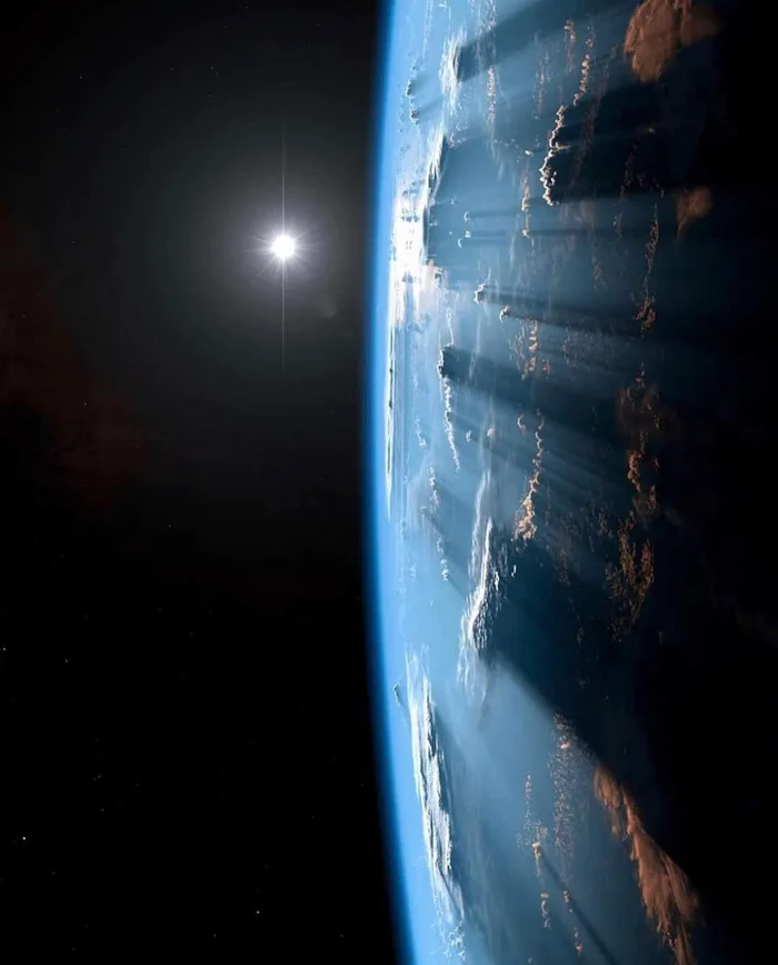 Sunset from space