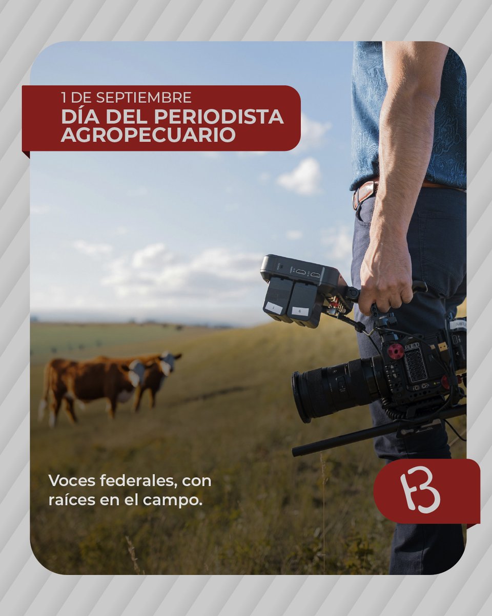 Un saludo muy especial a quienes difunden el valor del campo, y son la voz e imagen que nos representa en cada rincón del país ¡Muy feliz día!

#DíadelPeriodistaAgropecuario #1DeSeptiembre #Braford