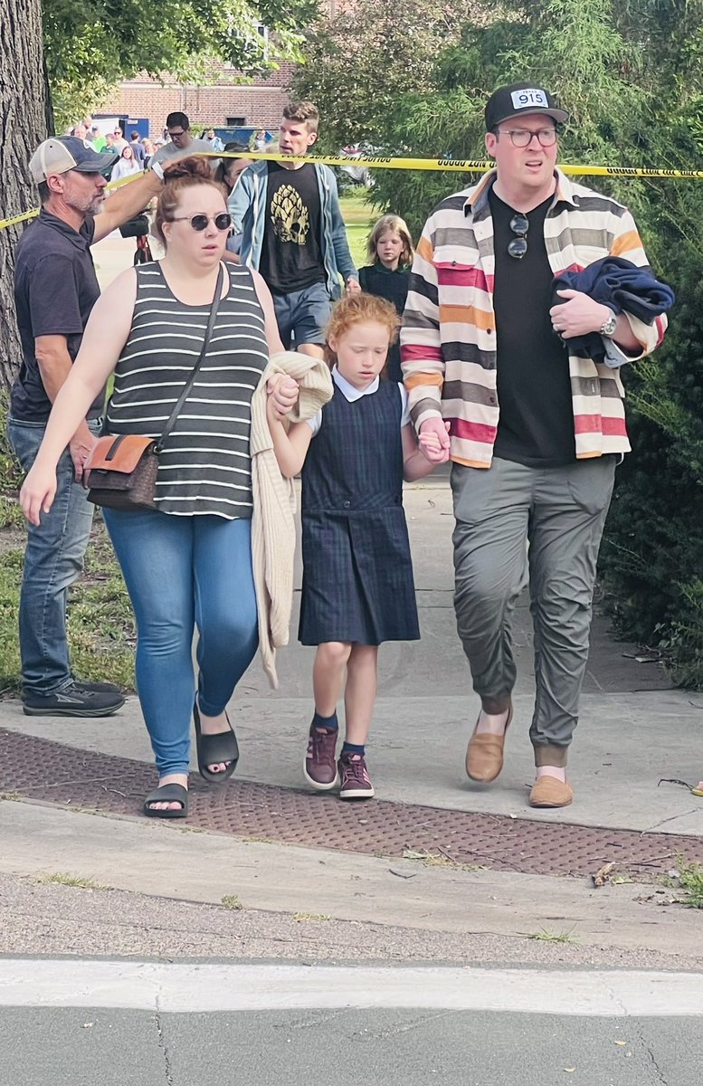 Police are blocking the streets around Anunciation School in south Minneapolis where they say a gunman dressed in all black opened fire this morning. 

They say the shooter is now “contained” and are allowing parents to pick up their kids.