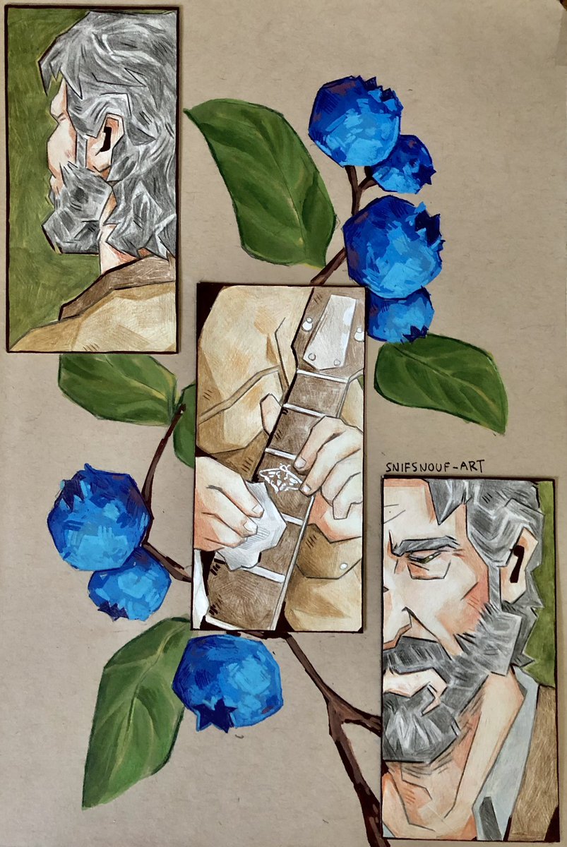 I can’t help it, I love to draw him with blueberries 

#joelmiller #TheLastOfUs