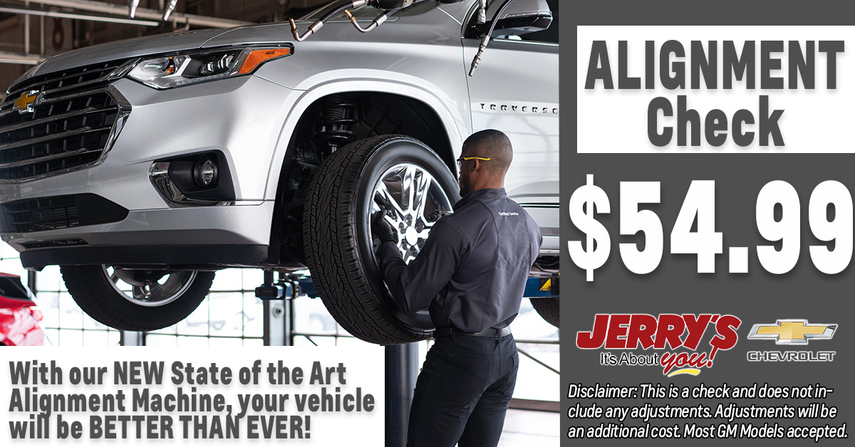 JerrysChevyBalt's tweet image. Drive smoother and safer! ✨ Get an Alignment Check for just $54.99 at Jerry&apos;s Chevrolet. With our new, state-of-the-art alignment equipment, your vehicle will handle better than ever. #DriveSafer #AlignmentCheck #JerryChevrolet