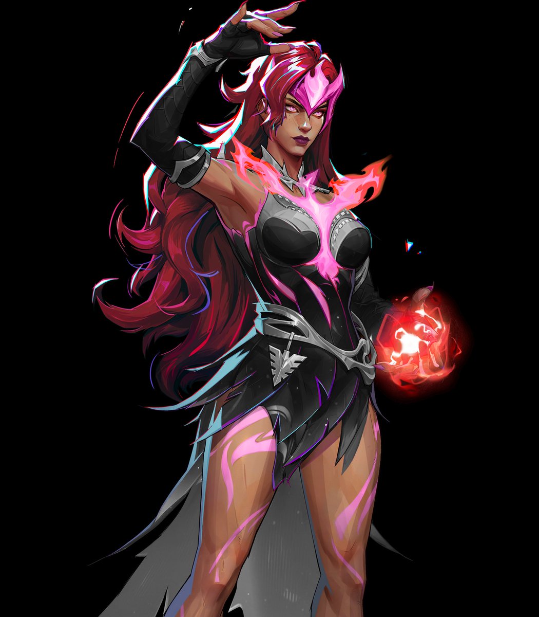 Sketchy_Hedgey's tweet image. 'Phoenix Chaos' Scarlet Witch recolour 🖤
#MarvelRivals