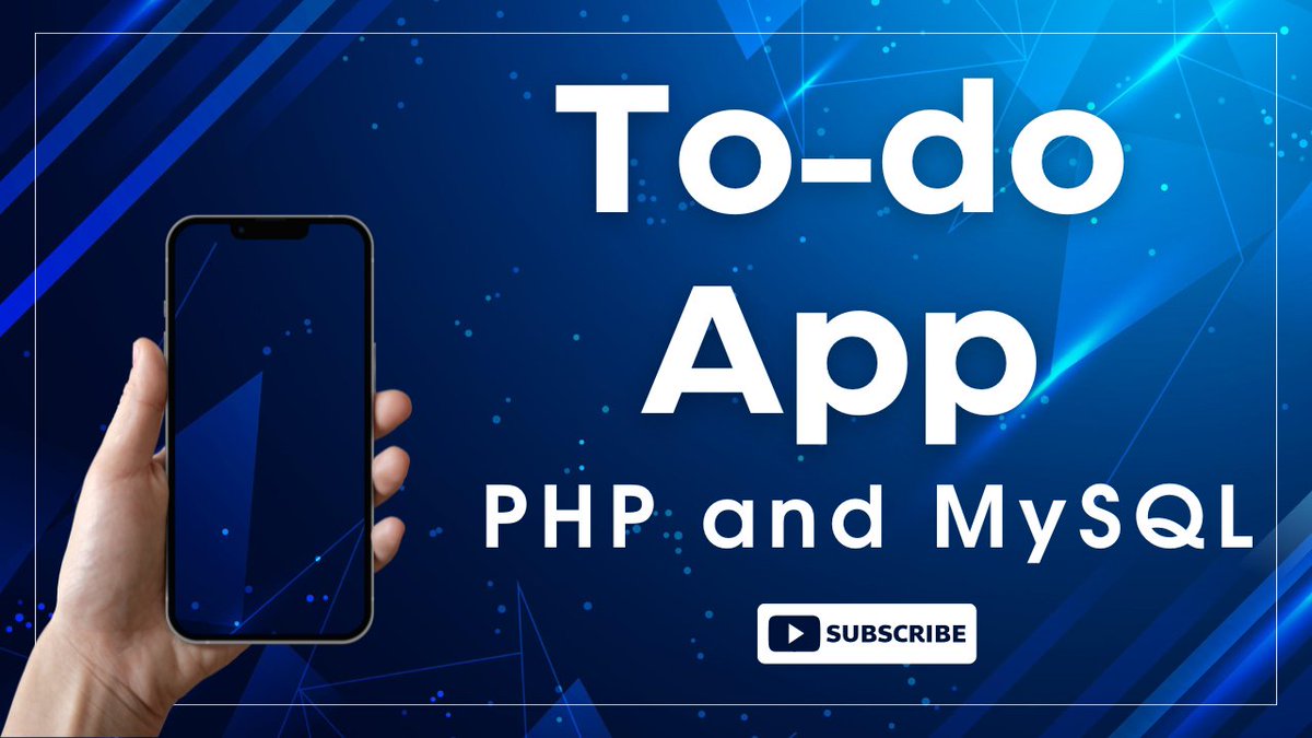 php_gurukul's tweet image. Todo App using PHP and MySQL phpgurukul.com/todo-app-using…