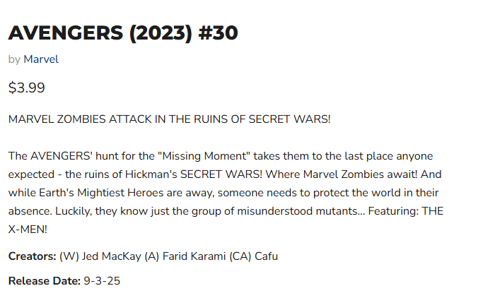 There's a quick turn around, because Avengers 30 comes out next week so there's a little momentum going here with back to back issues a week apart. #OroroSpoilers #AvengersSpoilers #Avengers  #XSpoilers #Xmen