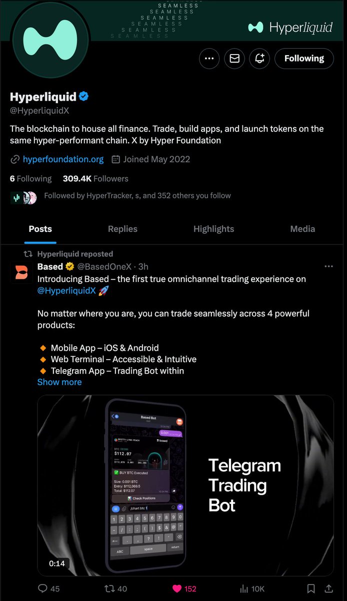 Look ma! We finally made it to Hyperliquid's front page!

<a href="/HyperliquidX/">Hyperliquid</a> <a href="/BasedOneX/">Based</a>