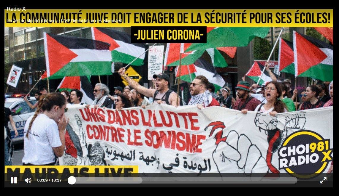 Julien Corona (@juliencorona1) on Twitter photo J'étais ce matin avec <a href="/mauraislive/">Maurais Live</a> pour discuter de la vague d'antisémitisme à Montréal et des attaques contre nos valeurs communes québécoises.
radiox.com/podcast/un-jui… J'étais ce matin avec <a href="/mauraislive/">Maurais Live</a> pour discuter de la vague d'antisémitisme à Montréal et des attaques contre nos valeurs communes québécoises.
radiox.com/podcast/un-jui…