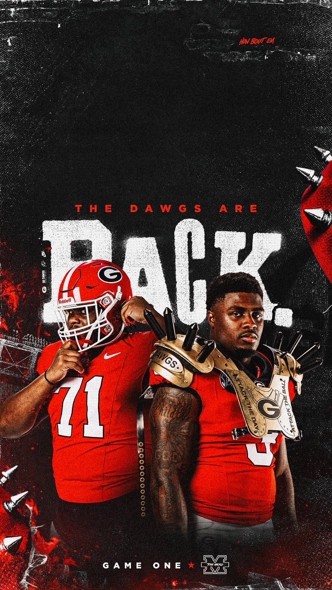 The Dawgs are BACK.

Prep for Saturday with some new wallpapers! 📲

#GoDawgs