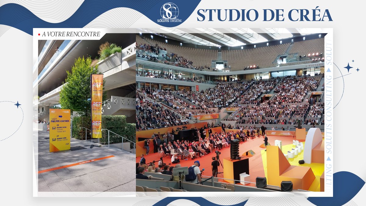 👉 Nous assistons aux plénières de la Rencontre des Entrepreneurs de France, ainsi qu'à son village des adhérents, des partenaires et des médias.

🎾​ Un événement organisé par le #MEDEF au stade Roland-Garros.

#LaREF25