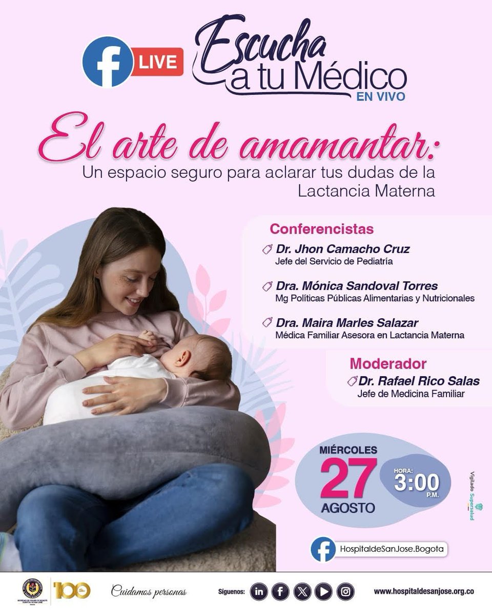 Invitación Facebook live:
El Arte de Amamantar: Un espacio Seguro para Aclarar Tus Dudas de la Lactancia Materna, ingresando aquí 👇facebook.com/events/2484309…