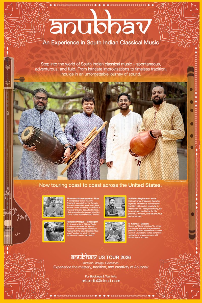 Tour of 2026.... 
#shashankflute #anubhav #abhishekraghuram