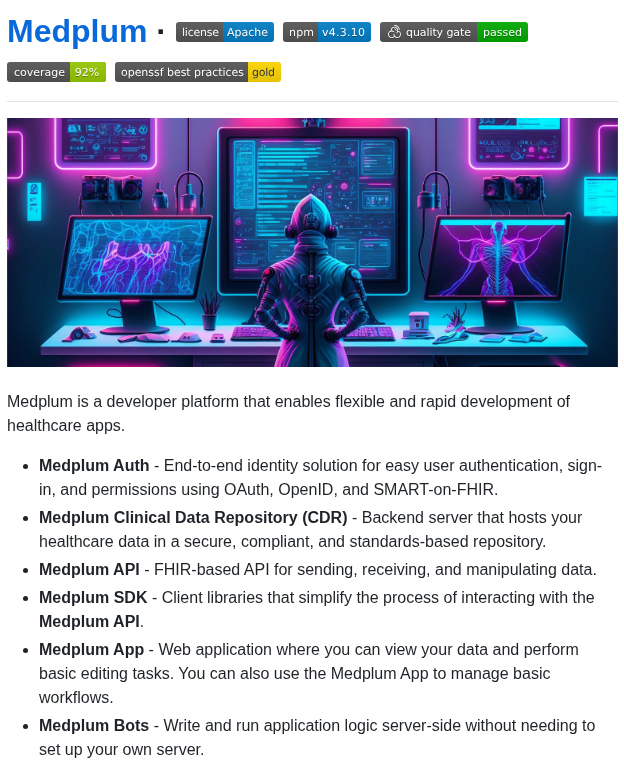 open source platform for building healthcare apps